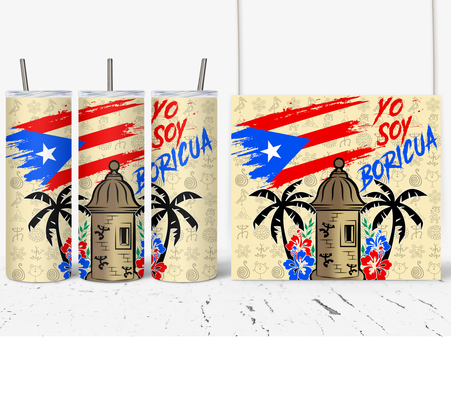 Vaso Termico 20 oz - #8 Garita Boricua