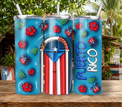 Vaso Termico 20 oz-#16 Flor Agua