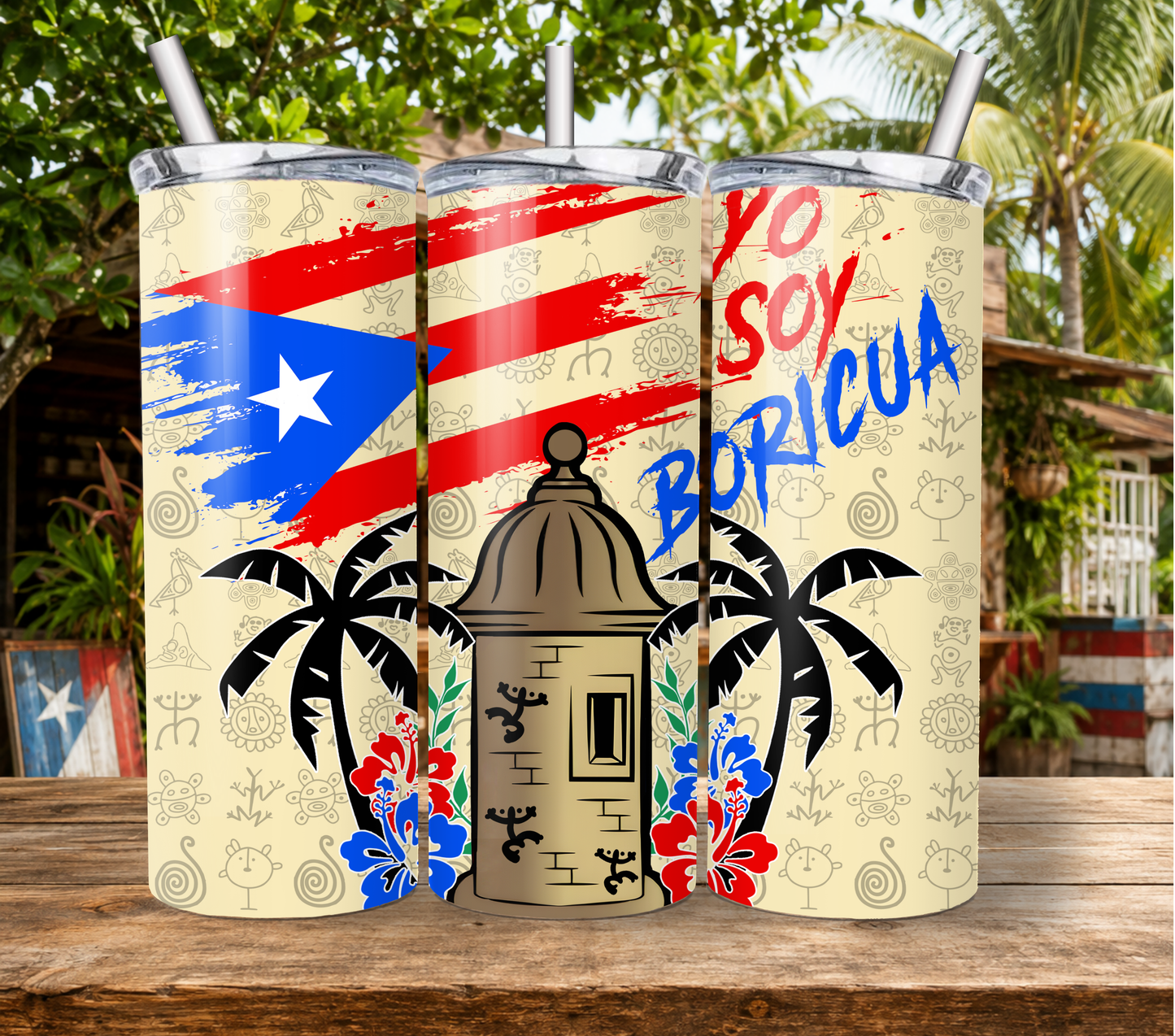 Vaso Termico 20 oz - #8 Garita Boricua