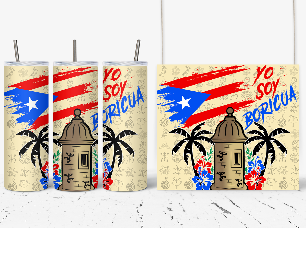 Vaso Termico 20 oz - #8 Garita Boricua