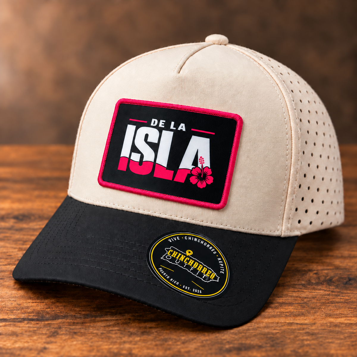 Gorra De La Isla Cream Y Negra