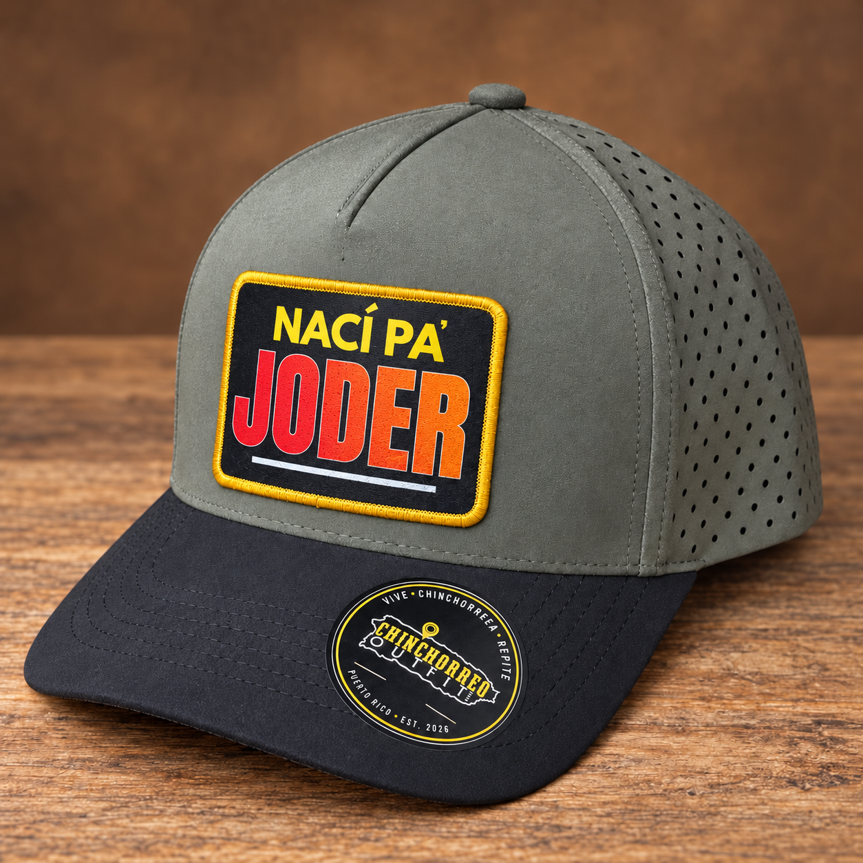 Gorra Naci Pa Joder - Verde y negra
