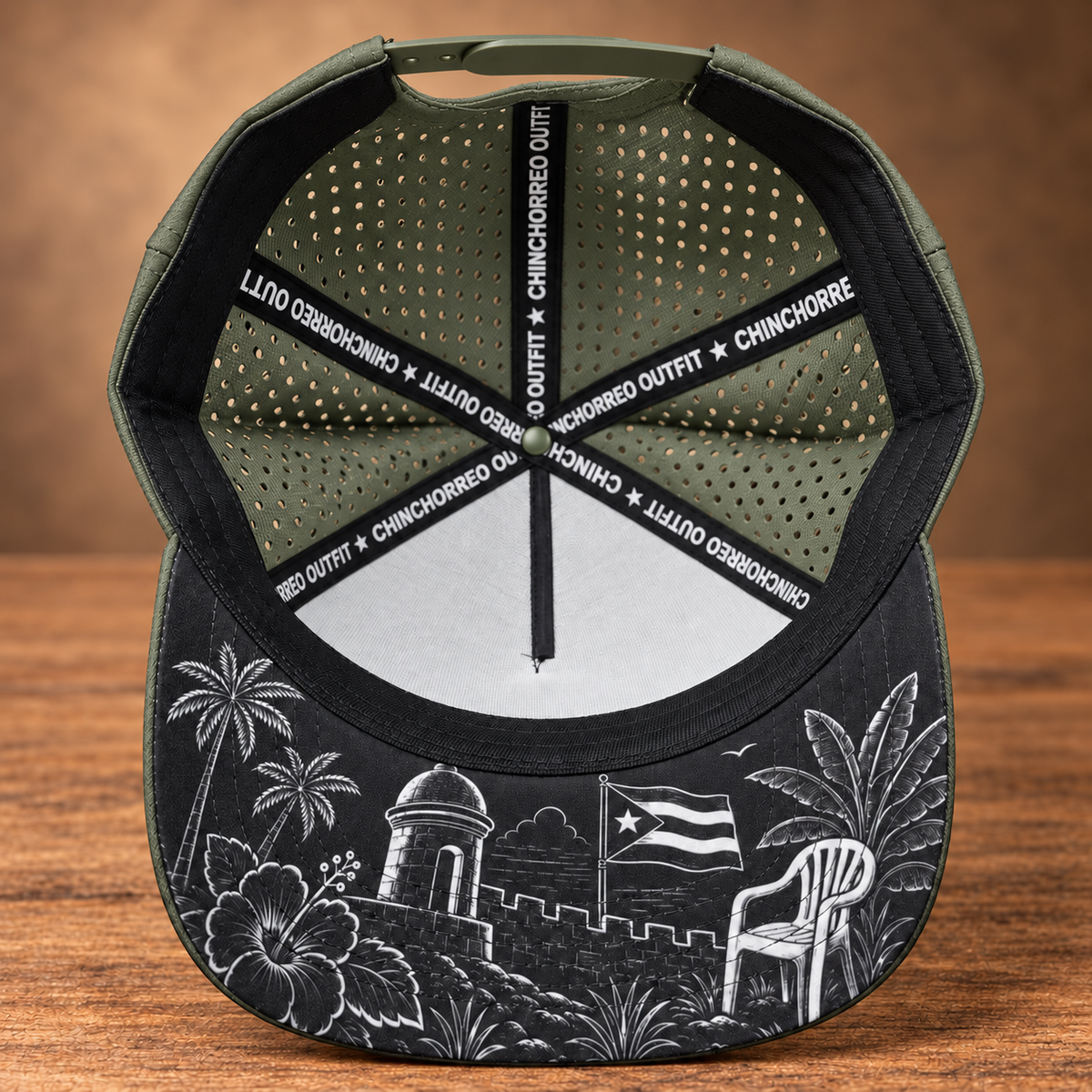 Gorra - Modo Chinchorro Verde y Negra