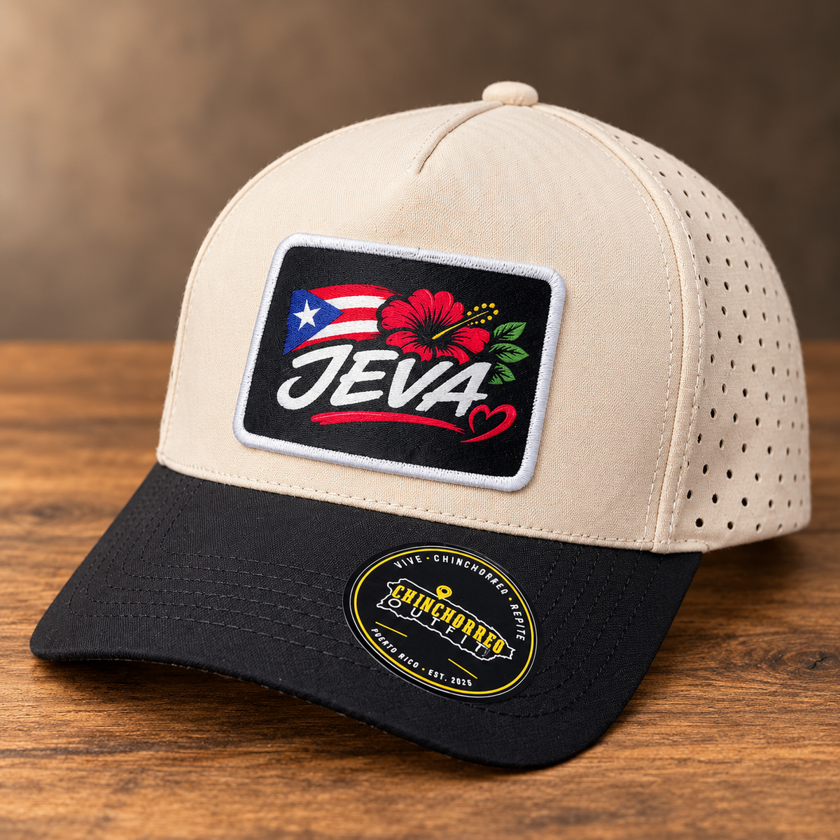 Gorra Jeva- Crema y Negra
